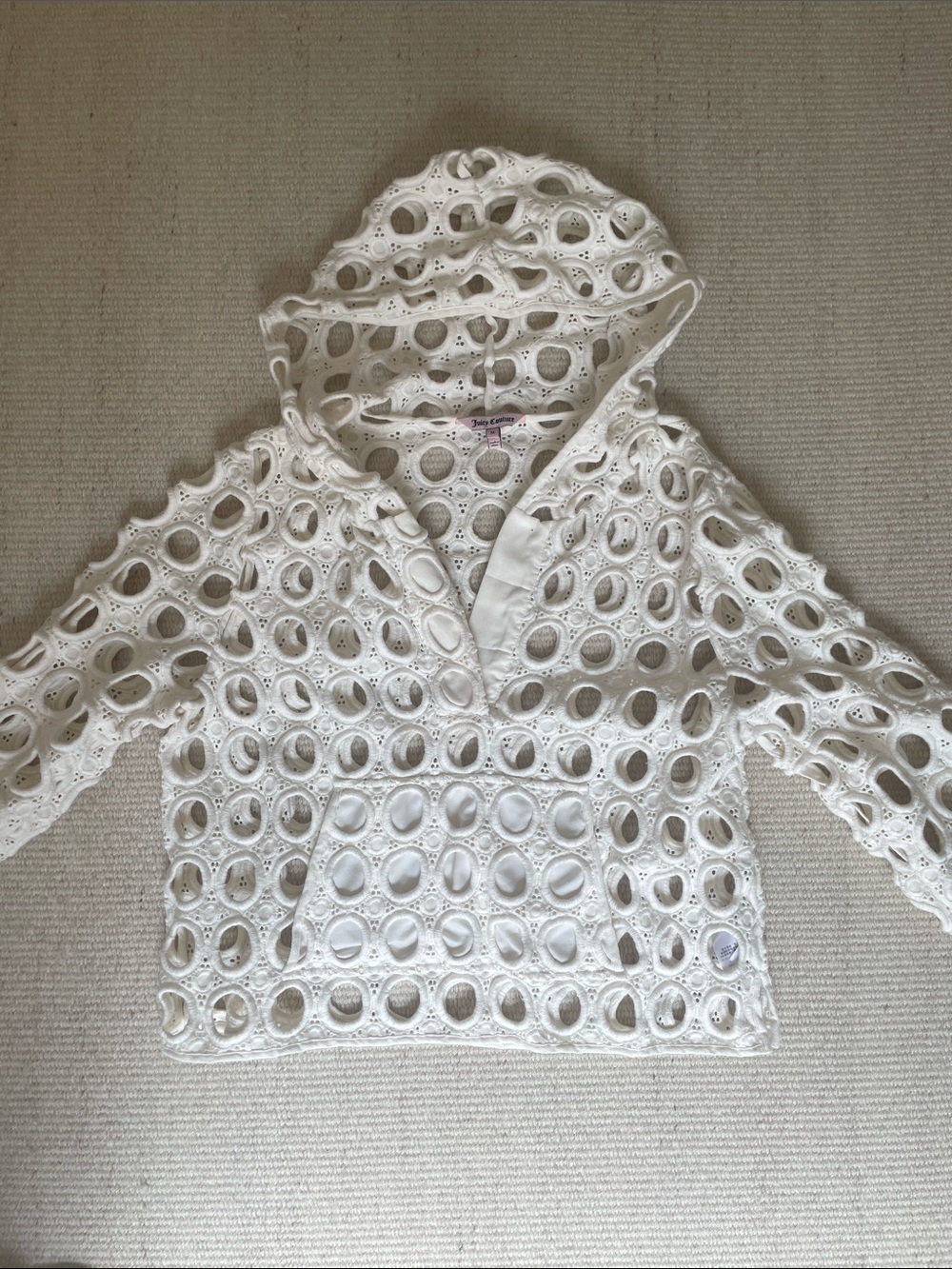 White juicy couture Hooded Pullover